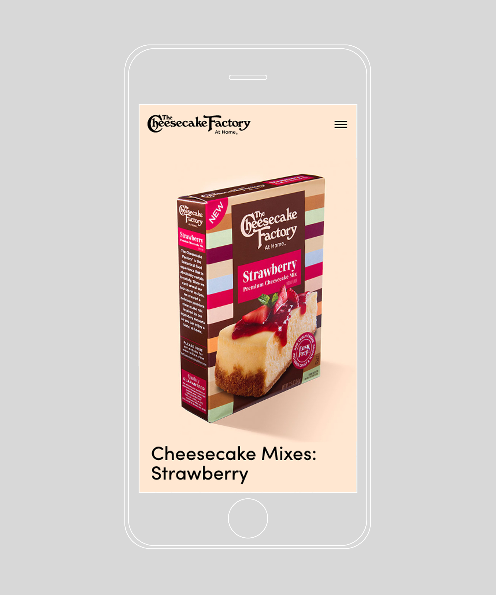 The Cheesecake Factory at Home Mobile
